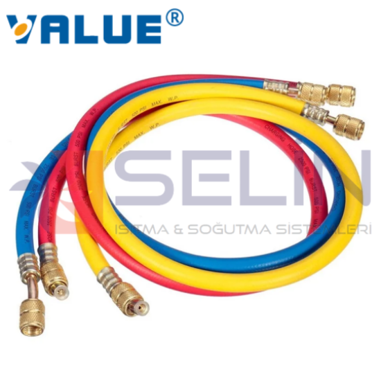 Value VRP-U-R/B/Y Gaz Hortumu 120cm (R410A)