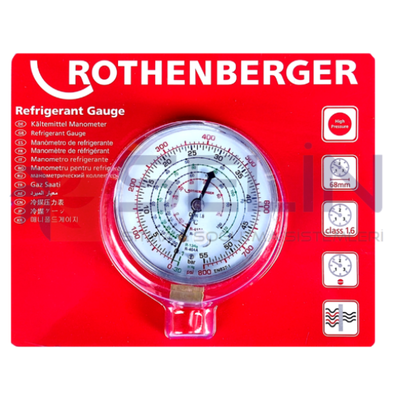 ROTHENBERGER YÜKSEK BASINÇ SAATİ Ø 68 mm NO:R01100021