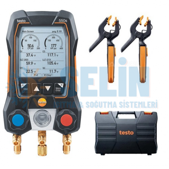 TESTO 550S DİJİTAL MANİFOLD SETİ