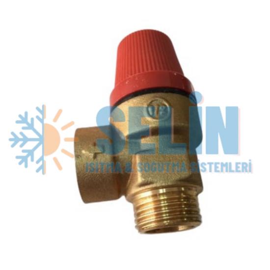 KOMBİ EMNİYET VENTİLİ UNİVERSAL (1/2 ERKEK) KOD: 3569 EV05