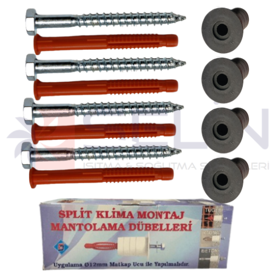 KLİMA MANTOLAMA TUĞLA DUBELİ 4’LÜ SET