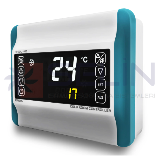 ENDA ECOOL 1036-NFC ÇİFT PROB PANO TİP SOĞUK ODA KONTROL CİHAZI