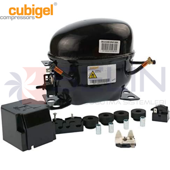 CUBİGEL GL80CA 1/4 HP [202 KCAL/235 WATT] R134 GAZLI KOMPRESÖR
